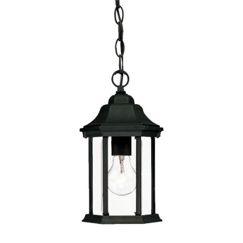 ACCLAIM LIGHTING  Madison Collection Hanging Lantern 1-Light Outdoor Matte Light Fixture In Black