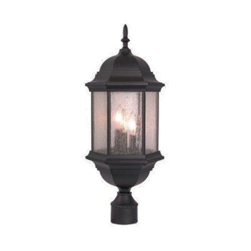 Madison Collection Post Mount 3 Light Outdoor Matte Black Fixture Best Canada Outdoor Matte Black Light Fixture, Exterior Light Fixtures Canada