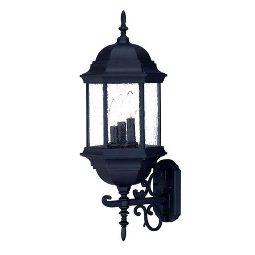 Madison Collection Wall Mount 3 Light Outdoor Matte Black Madison Collection Wall Mount 3 Light Outdoor Matte Black Fixture