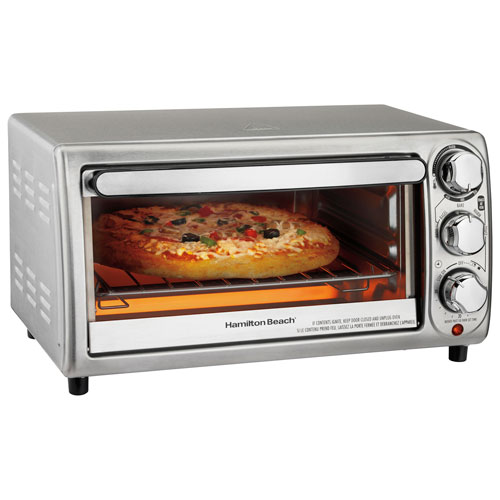 Hamilton Beach 4-Slice Toaster Oven - 0.39 cu.ft./11L - Stainless steel
