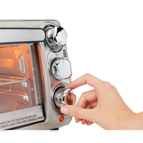 Hamilton Beach 4-Slice Toaster Oven - 0.39 cu.ft./11L - Stainless steel