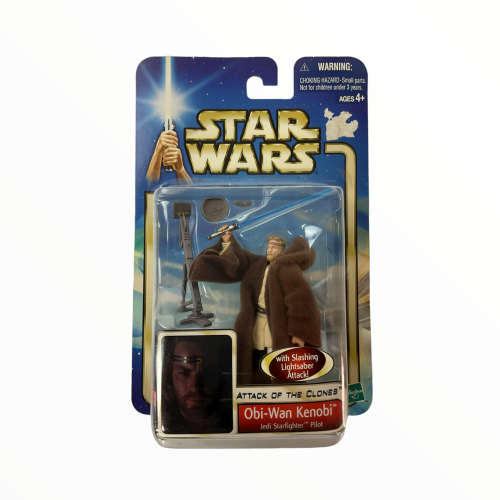 RETROFORCETOYSTORE  Star Wars: Episode 2 Obi-Wan Kenobi (Jedi Starfighter Pilot) Action Figure