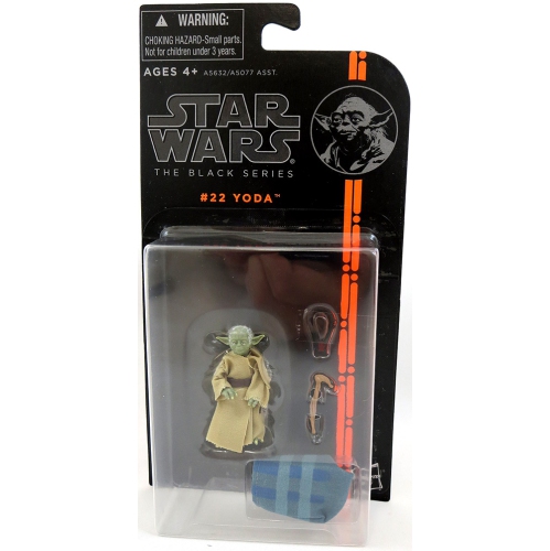 Star Wars 3.75 Inch Action Figure Black Series 4 - Yoda #22