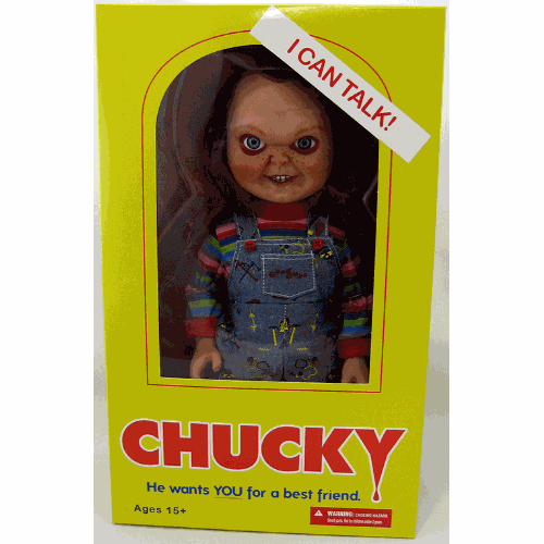 CHILDS PLAY  Mezco Toyz 15" Mega Good Guy Chucky Action Figure With Sound