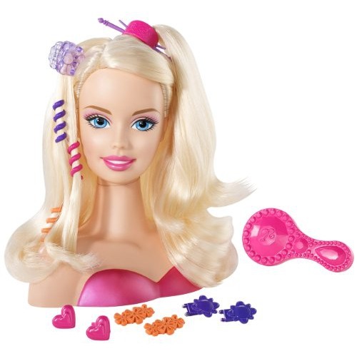 barbie doll head hair styling