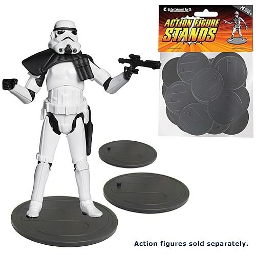 ENTERTAINMENT EARTH  Stands 25-Pack - Action Figures & Accessories - Steel In Gray
