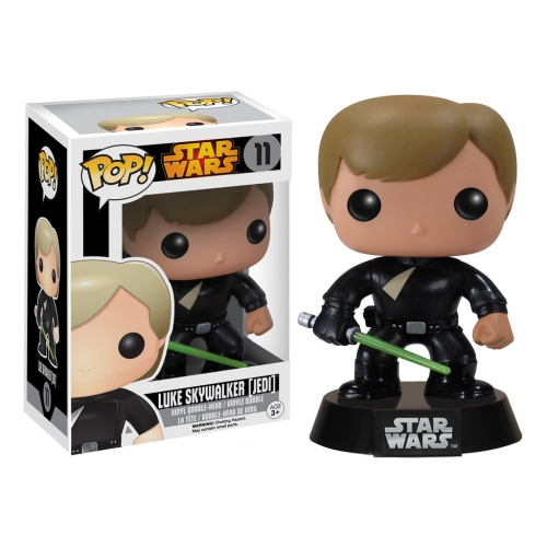 FUNKO  Pop Star Wars Vinyl Bobble-Head Luke Skywalker Jedi #11 (Vault Edition Box) In Black