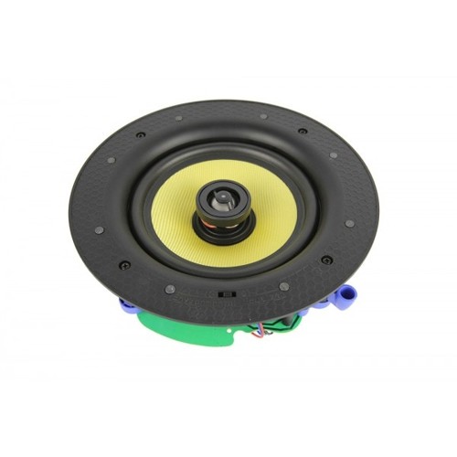 GlobalTone Frame-less 6.5" Kevlar 2-way Ceiling Speaker 60 watts 8 Ohms Sold as a single unit White