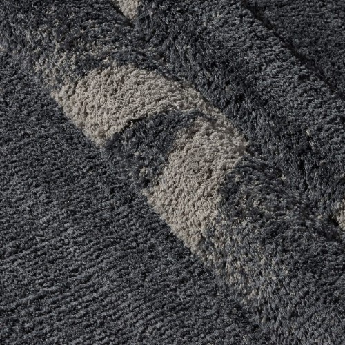 LA Dole Vancouver Shag 6'5" x 9'5" Rectangle Area Rug - Grey