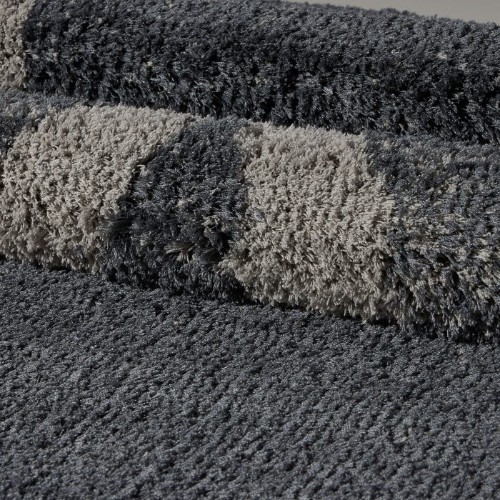 LA Dole Vancouver Shag 6'5" x 9'5" Rectangle Area Rug - Grey