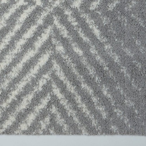 LA Dole Whistler Shag 5'2" x 7' Rectangle Area Rug - Grey