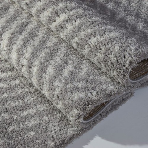 LA Dole Whistler Shag 5'2" x 7' Rectangle Area Rug - Grey