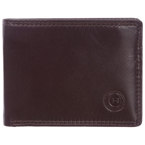 Club Rochelier Traditional Leather Bi-fold Wallet - Mahogany