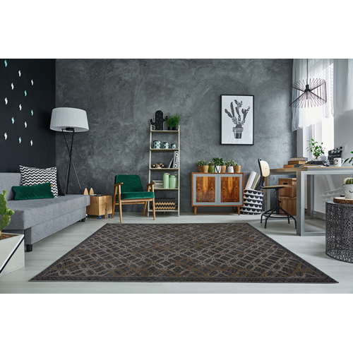 LA Dole Lonsdale 6'5" x 9'5" Rectangle Area Rug - Grey