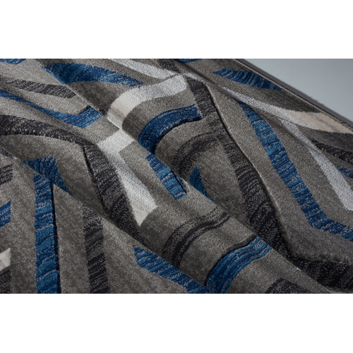 LA Dole Park 6'5" x 9'5" Rectangle Area Rug - Grey