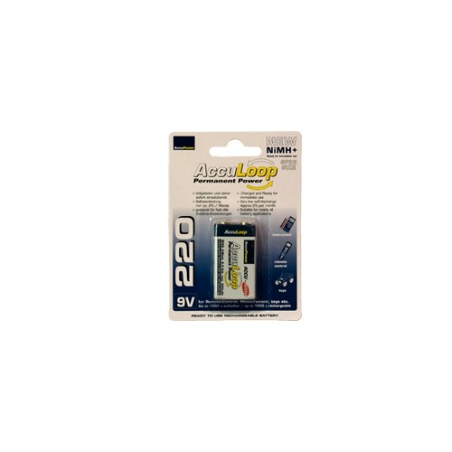 Paquet de 10 batteries NiMH AccuLoop de 9 V