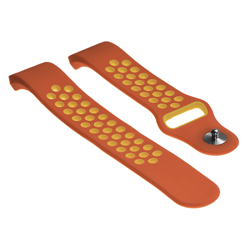 Fitbit Charge 2 Silcone Sport Long Strap in Red and Yellow