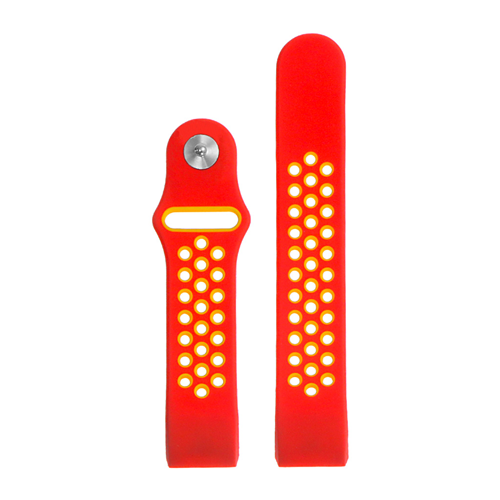 Fitbit Charge 2 Silcone Sport Long Strap in Red and Yellow