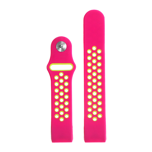 Fitbit Charge 2 Silcone Sport Long Strap in Pink and Green