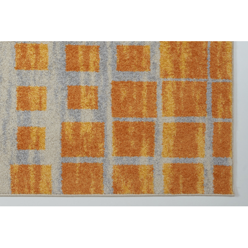 Grand Square Yellow Area Rug