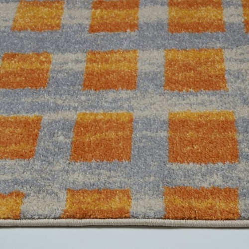 Grand Square Yellow Area Rug