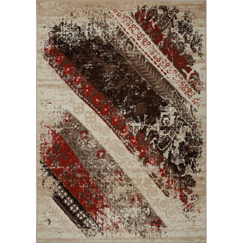 LA DOLE RUGS  La Dole Dixie Rectangle Area Rug - In Orange
