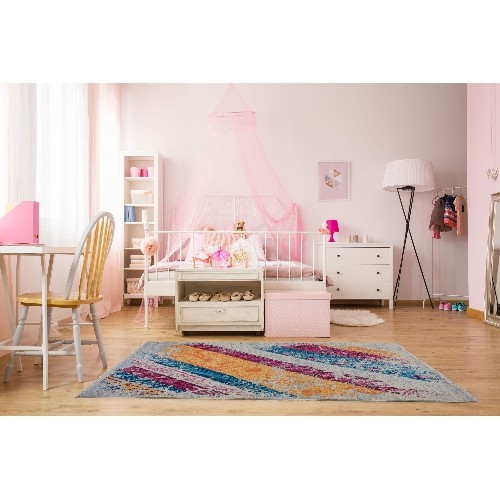 LA Dole Centrepoint Rectangle Area Rug - Cream