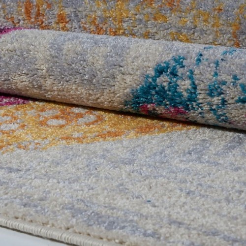 LA Dole Centrepoint Rectangle Area Rug - Cream