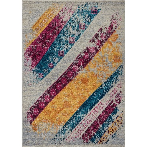 LA DOLE RUGS  La Dole Centrepoint Rectangle Area Rug - Cream