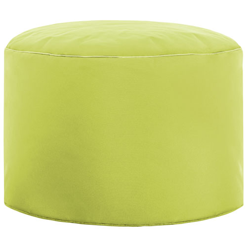 Pouf contemporain en polyester Dotcom Brava - Vert lime