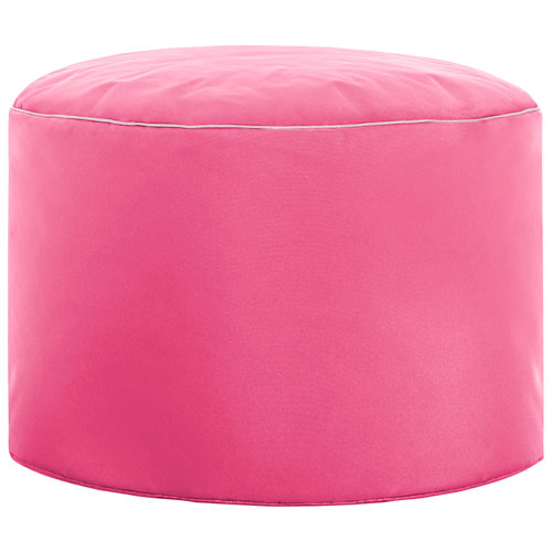 Dotcom Brava Contemporary Polyester Pouf - Pink