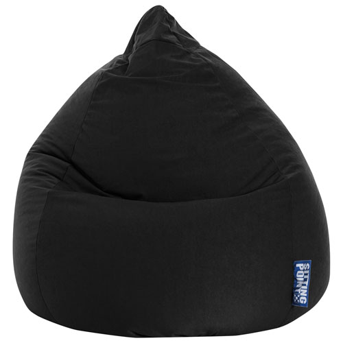Easy Contemporary Polyester Bean Bag Chair - Black