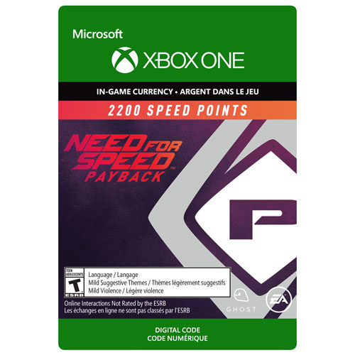 Need for Speed Payback 2200 Speed Points - Digital Download