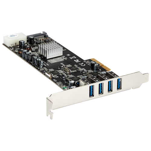 Carte USB 3.0 SuperSpeed PCI-E à 4 ports de StarTech