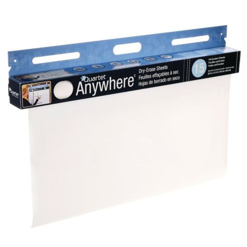 Kensington 15pk Quartet Anywhere Dry Erase Sheets