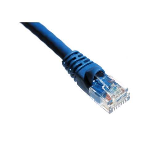 Axiom Memory 1ft Cat6 550mhz Molded Boot Patch Cable - Blue -