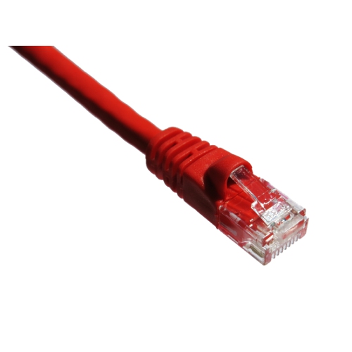 Axiom Memory 1ft Cat5e 350mhz Molded Boot Patch Cable - Red -