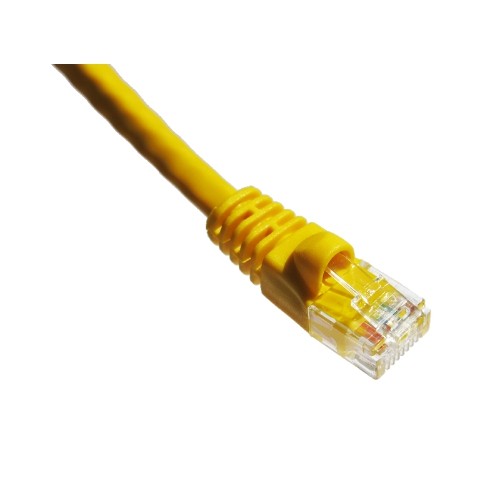 Axiom – Câble de raccordement moulé Cat5e 350 mhz 100 pi pour mémoire, jaune