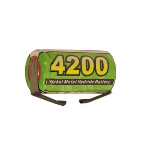 6-Pack Sub C Powerizer NiMH Batteries with Tabs