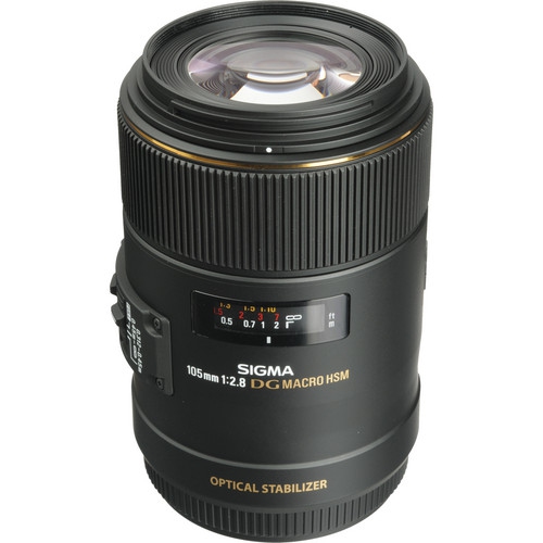 Sigma 105mm f/2.8 EX DG OS HSM Objectif macro pour Canon EF - Pack de 7 accessoires