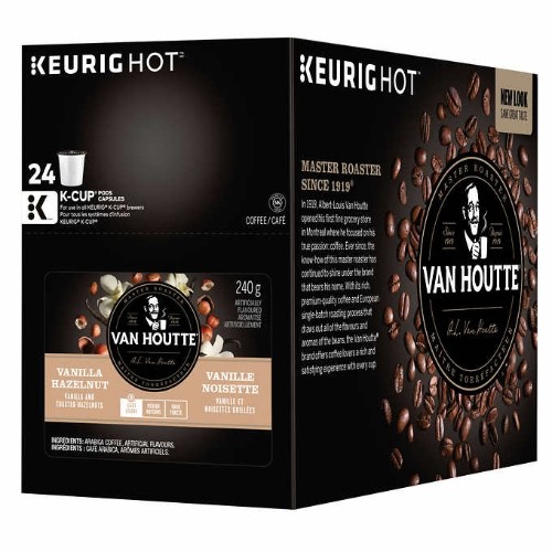 Van Houtte Vanilla Hazelnut Coffee K-Cup, 96 Count