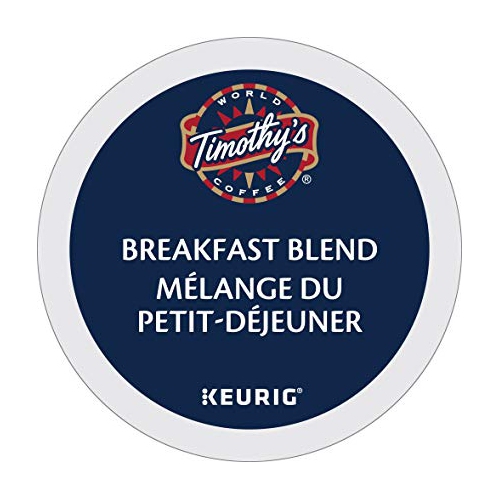 Timothy's Breakfast Blend Coffee K-Cup, 96 Count