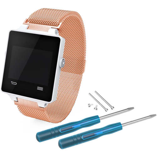 Milanese Mesh Loop for Garmin Vivoactive and Approach S2 S4 in Rose Gold