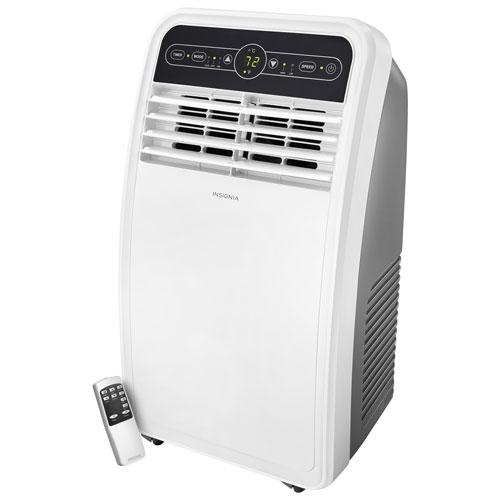 Insignia Portable Air Conditioner - 8000 BTU - White/Grey - Only at Best Buy