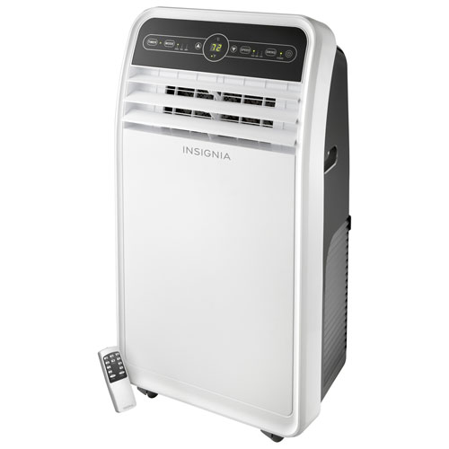 Insignia Portable Air Conditioner - 12000 BTU - White/Grey - Only at Best Buy