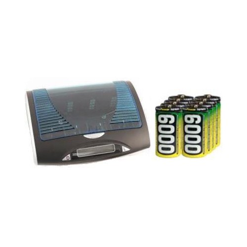 Universal LCD Battery Charger + 8 C AccuPower NiMH Batteries