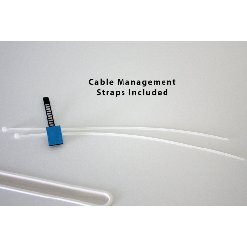 Boost Industries STS-DR35ii White 35" Sit to Stand Desk Riser with Bonus OrthoMAT32ii Anti-Fatigue Standing Mat