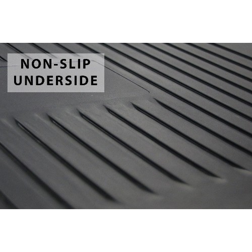 Boost Industries STS-DR35ii White 35" Sit to Stand Desk Riser with Bonus OrthoMAT32ii Anti-Fatigue Standing Mat