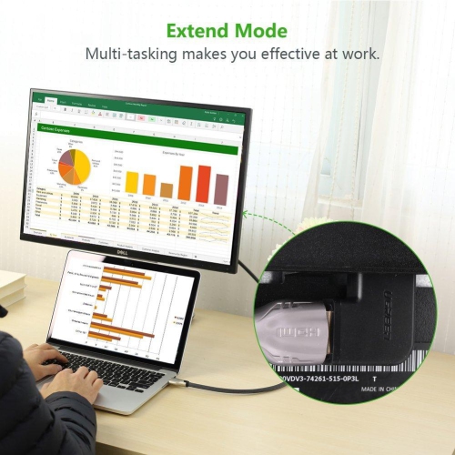 UGREEN HDMI Male to Female Adapter--Left