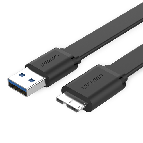 UGREEN USB3.0 mâle vers Micro USB 3.0 câble plat pour Samsung Note 3/S4/S5